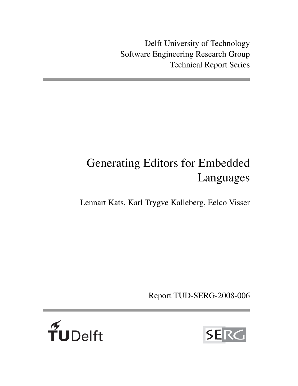 Generating Editors for Embedded Languages