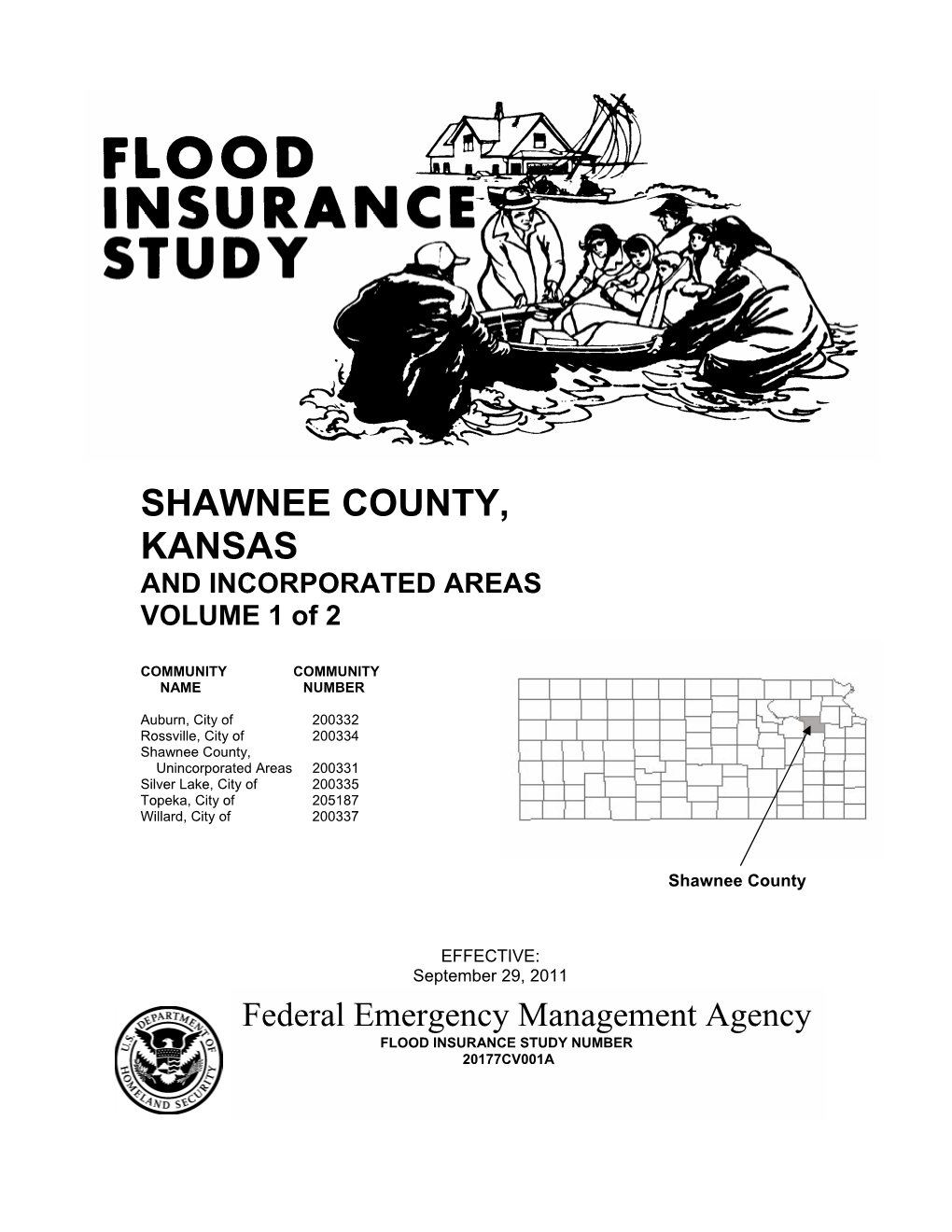 SHAWNEE COUNTY, KANSAS and INCORPORATED AREAS VOLUME 1 of 2