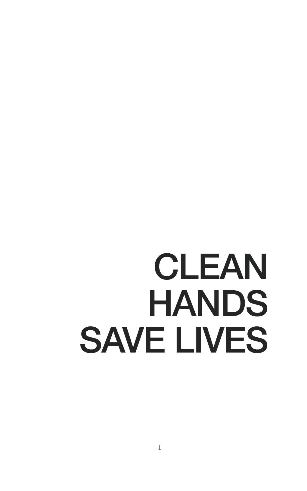 Clean Hands Save Lives