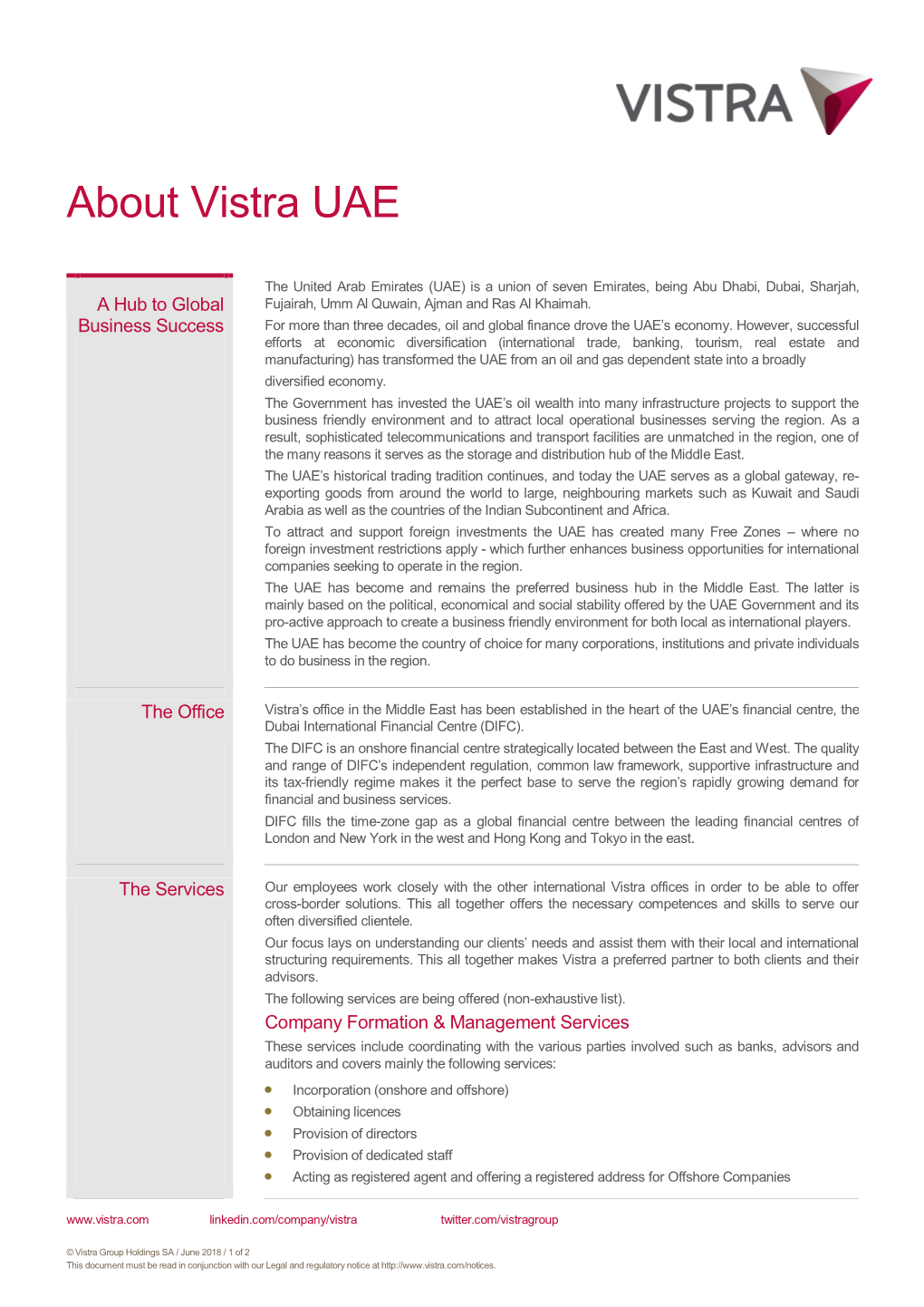 About Vistra UAE