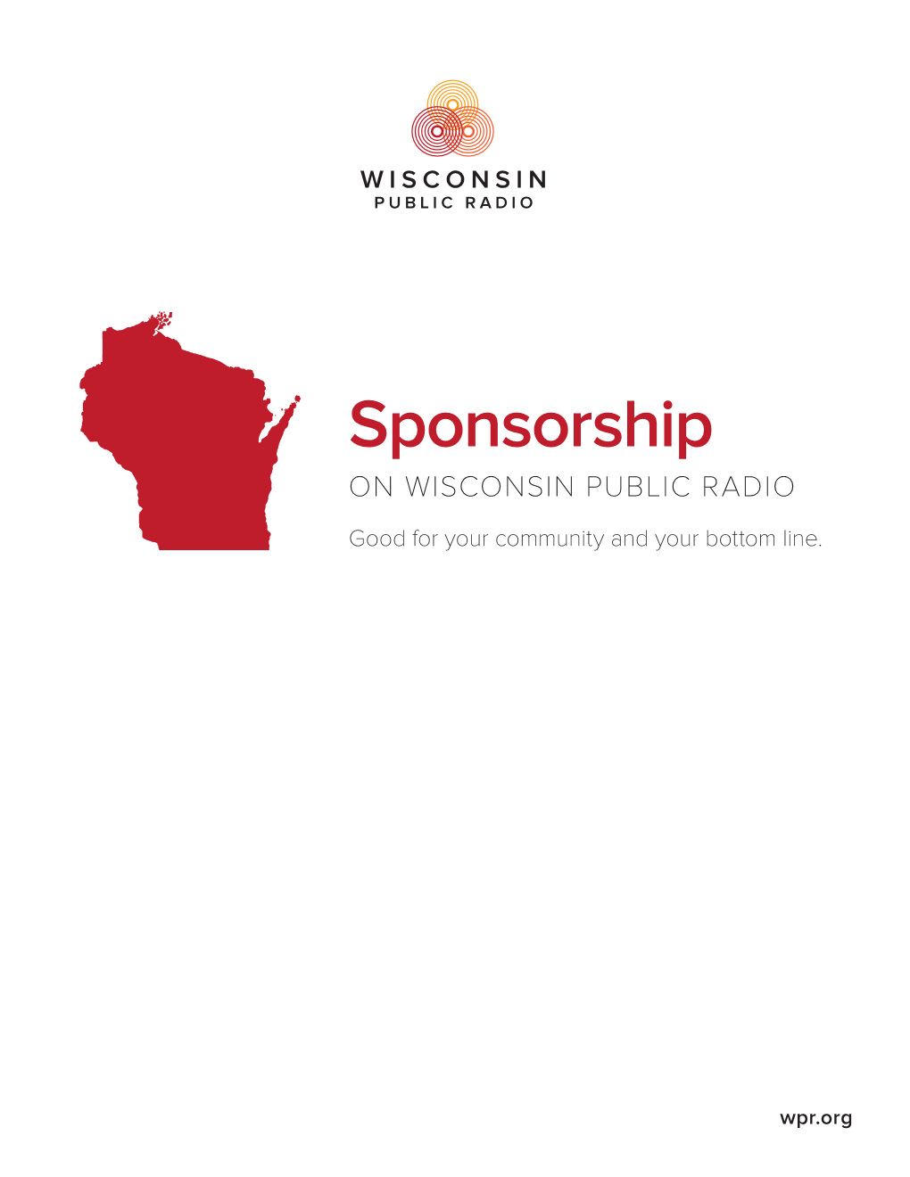 Sponsorship on WISCONSIN PUBLIC RADIO