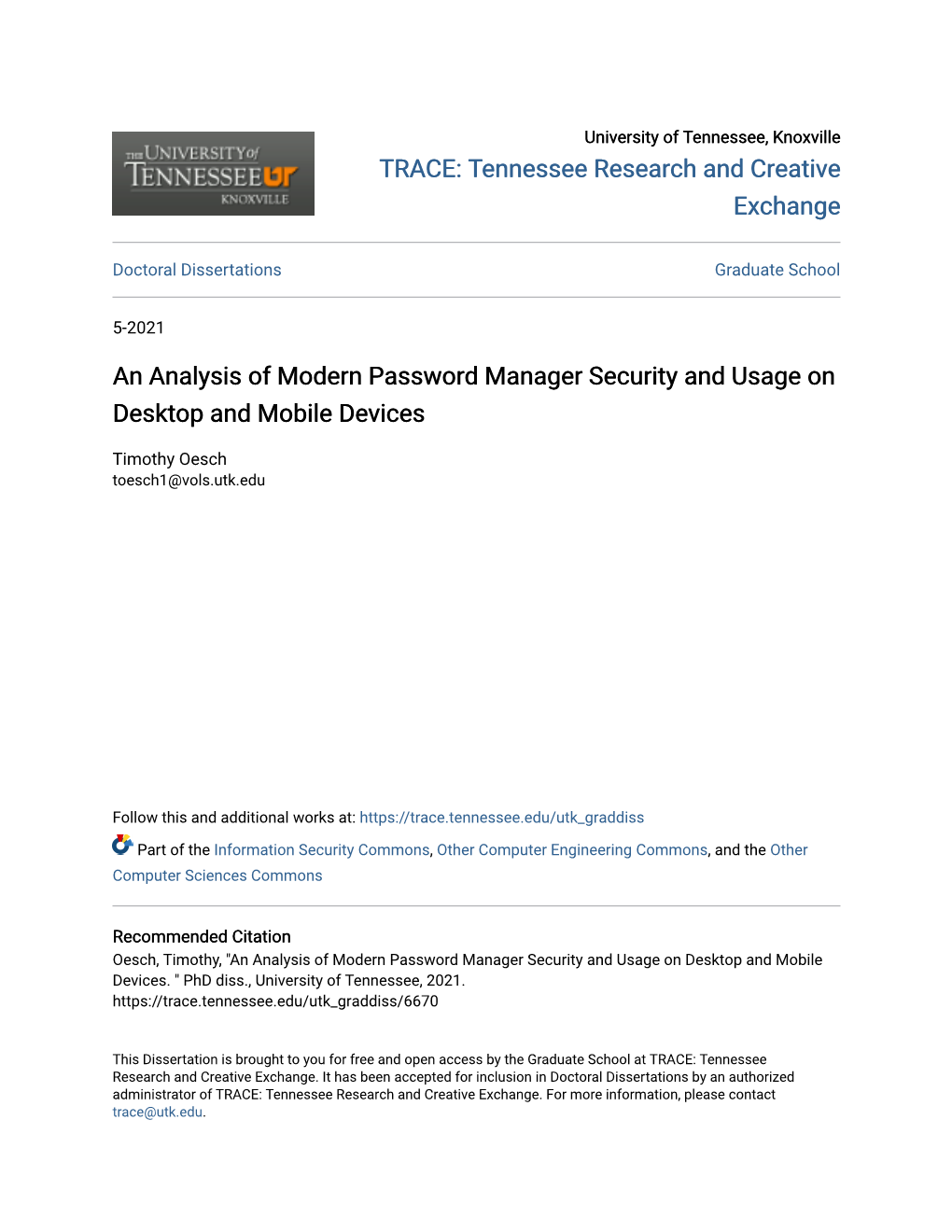 An Analysis of Modern Password Manager Security and Usage on Desktop and Mobile Devices