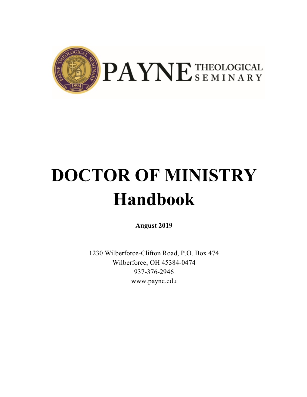 DOCTOR of MINISTRY Handbook