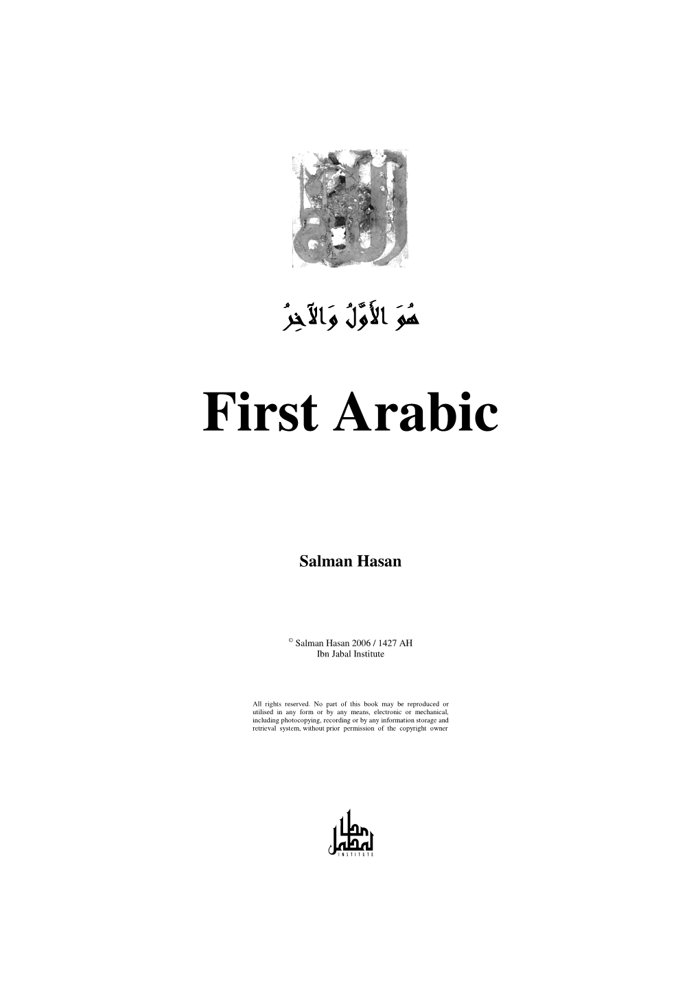 First Arabic