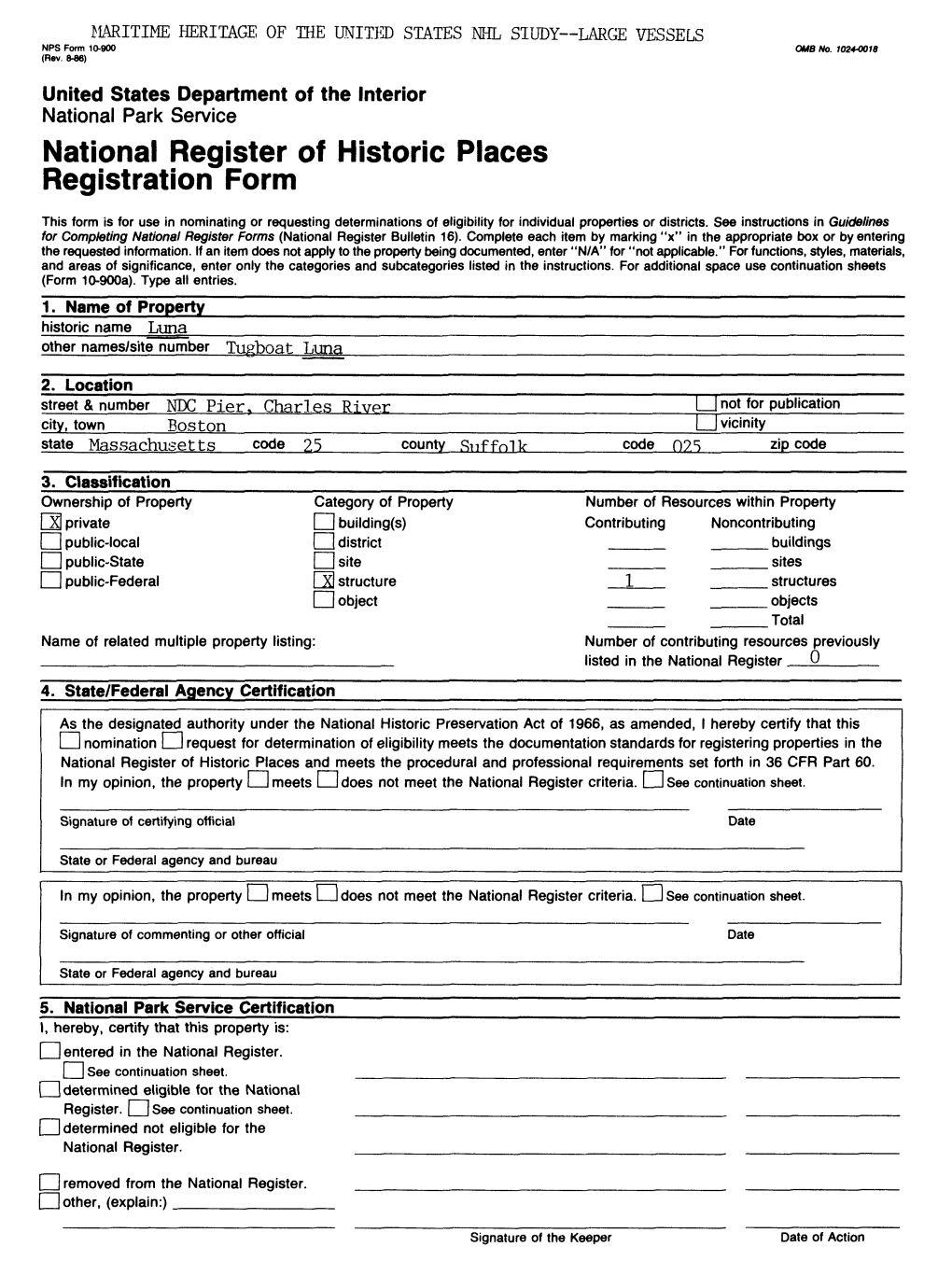 National Register of Historic Places Continuation Sheet