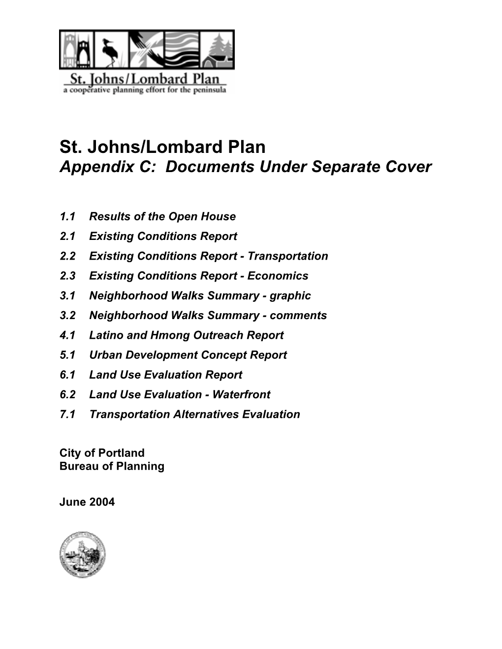 St. Johns/Lombard Plan: Appendix C