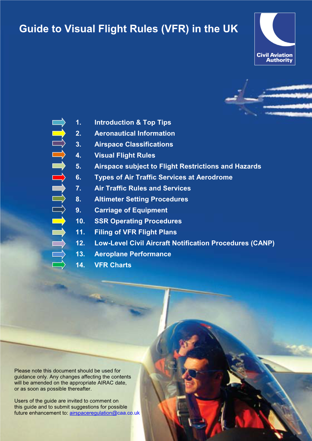 Guide to Visual Flight Rules in the UK