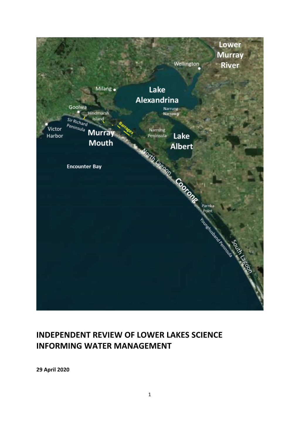 Independent Review of Lower Lakes Science Informing Water Management