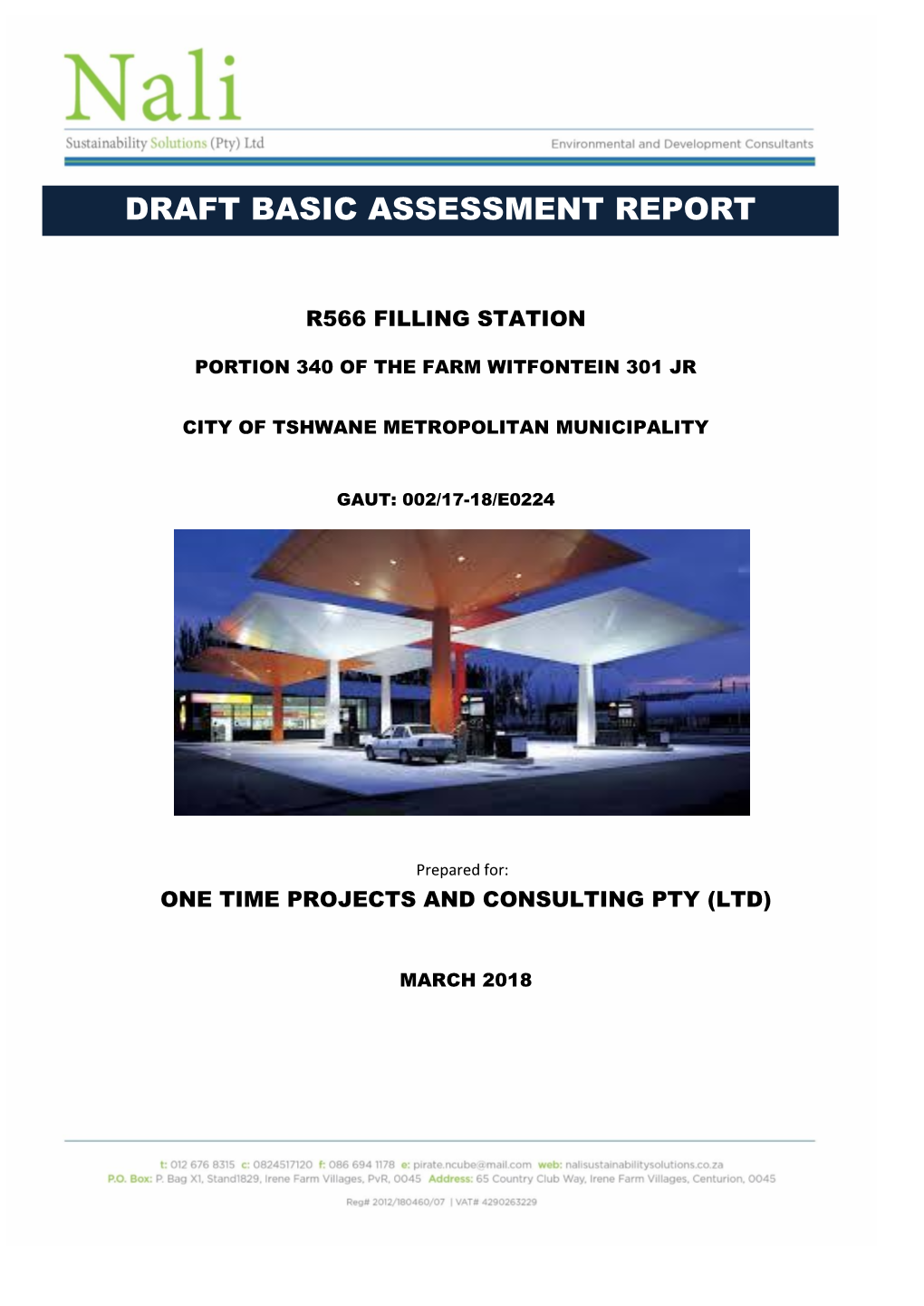 Draft Basic Assessment Report