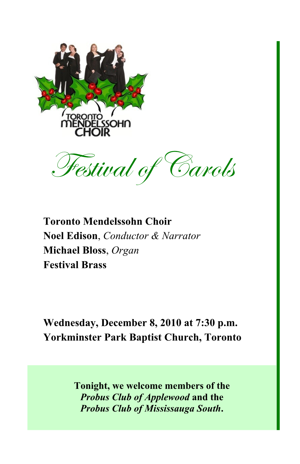 Festival of Carols