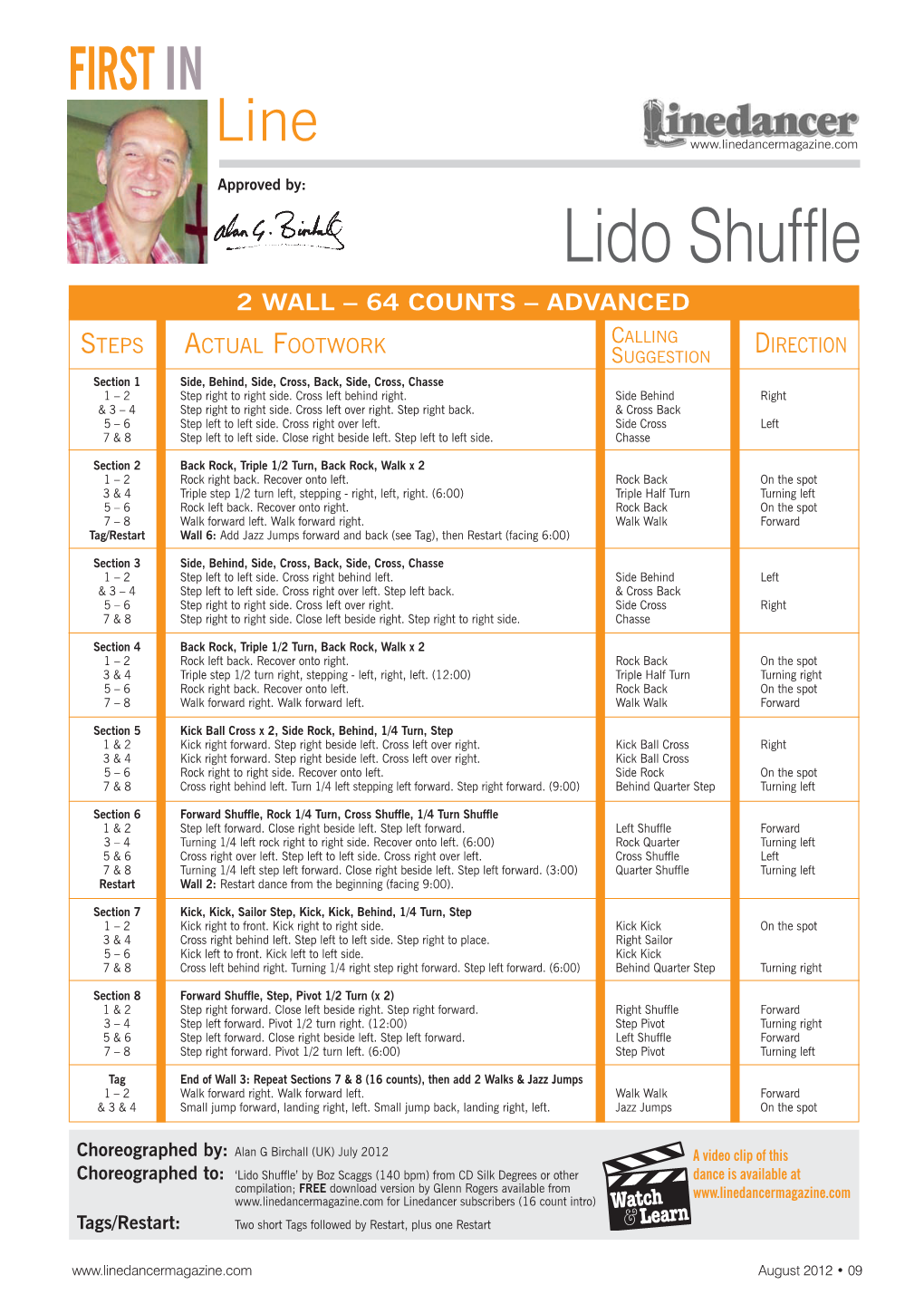 Lido Shuffle 2 WALL – 64 COUNTS – ADVANCED