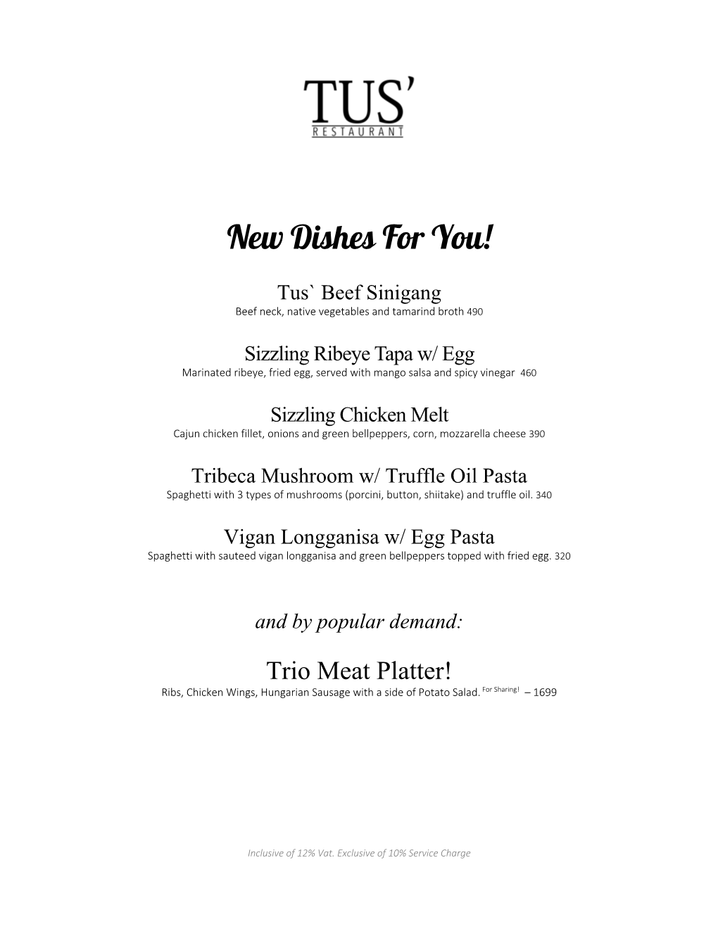 Tus' Menu.Pdf