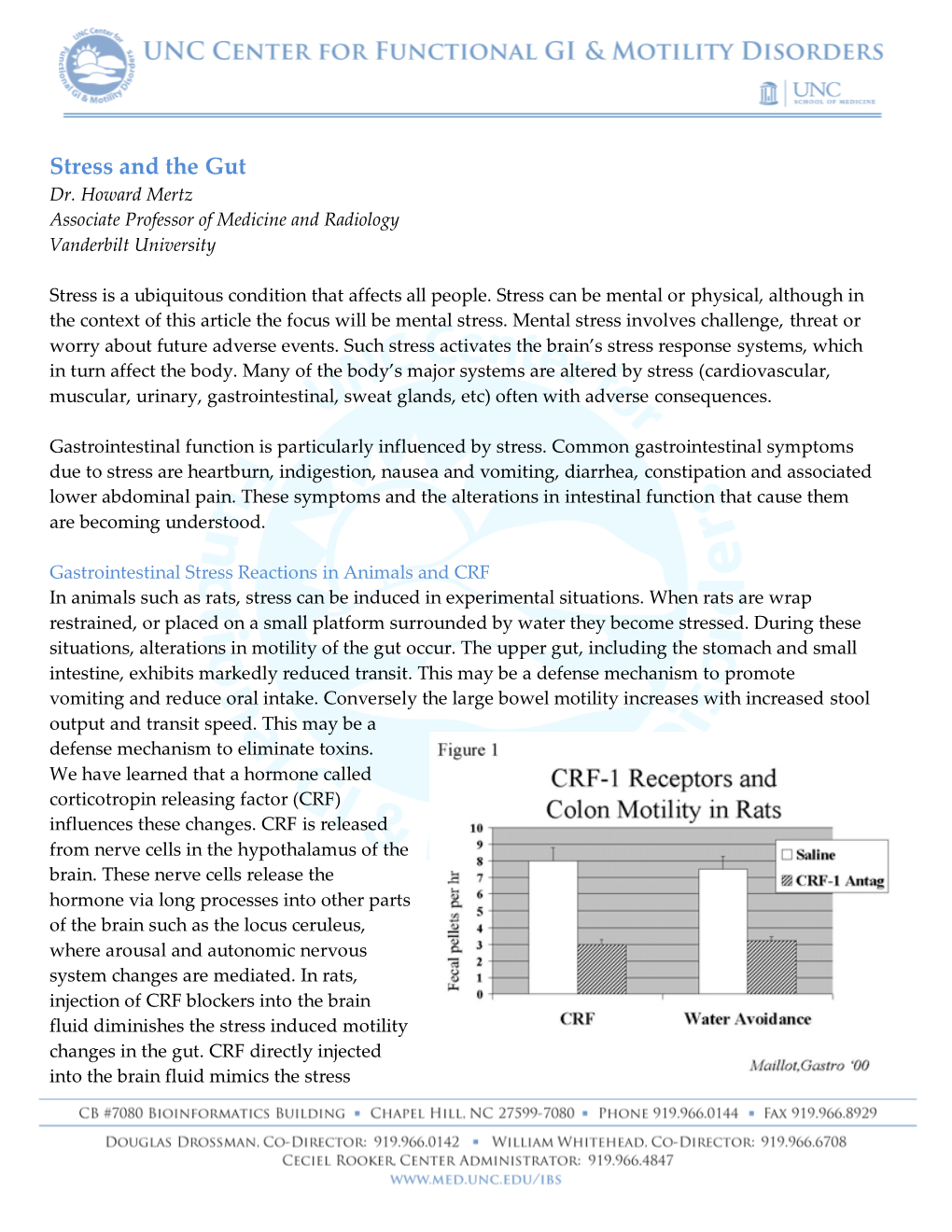 Stress and the Gut Dr