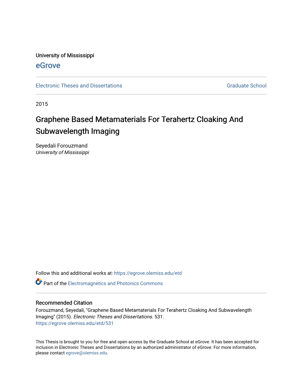 Graphene Based Metamaterials for Terahertz Cloaking and Subwavelength Imaging