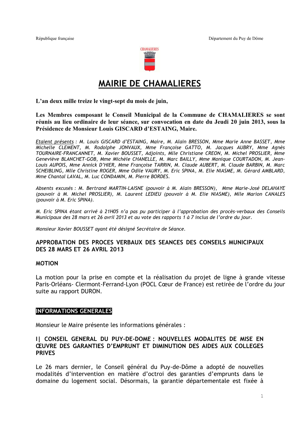 Mairie De Chamalieres