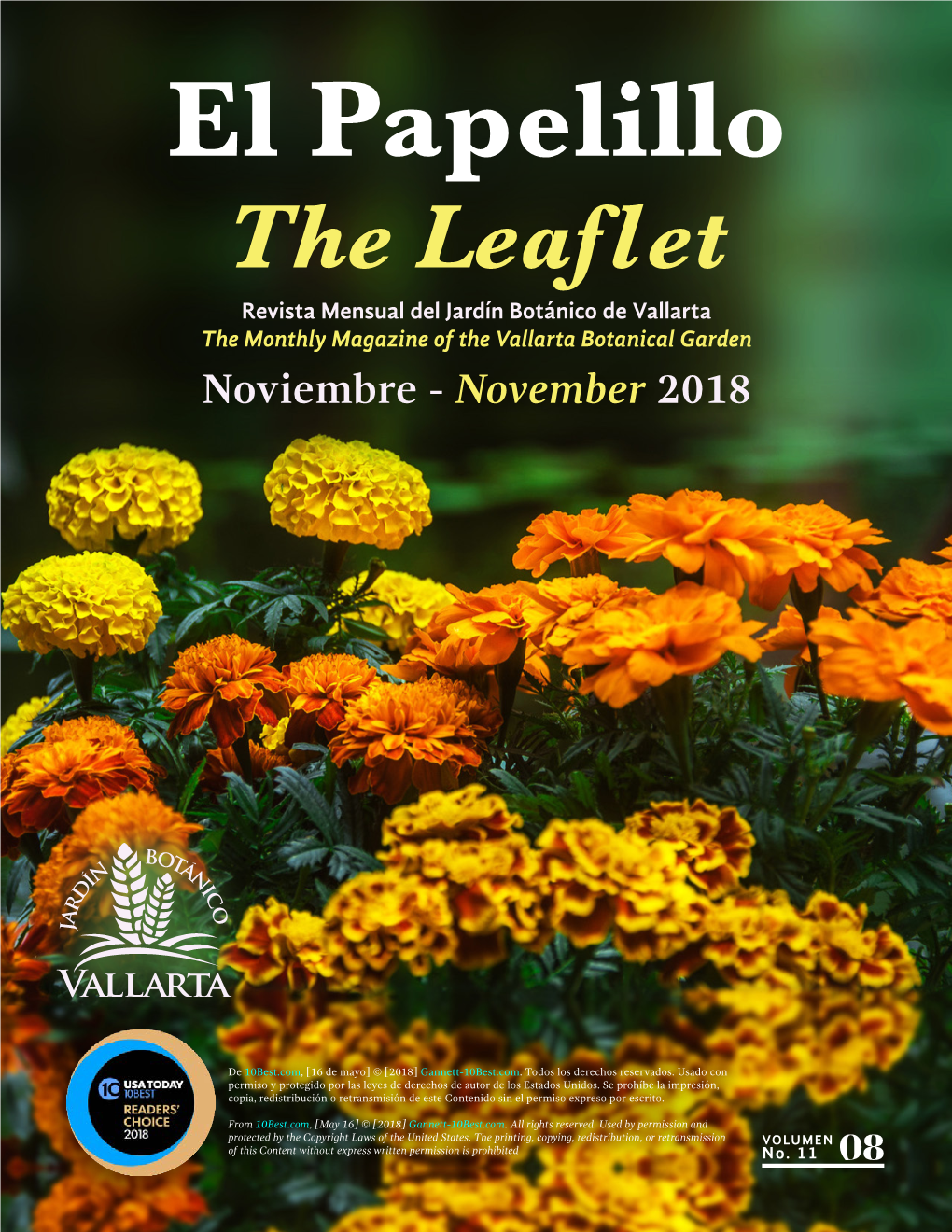 The Leaflet Revista Mensual Del Jardín Botánico De Vallarta the Monthly Magazine of the Vallarta Botanical Garden Noviembre - November 2018