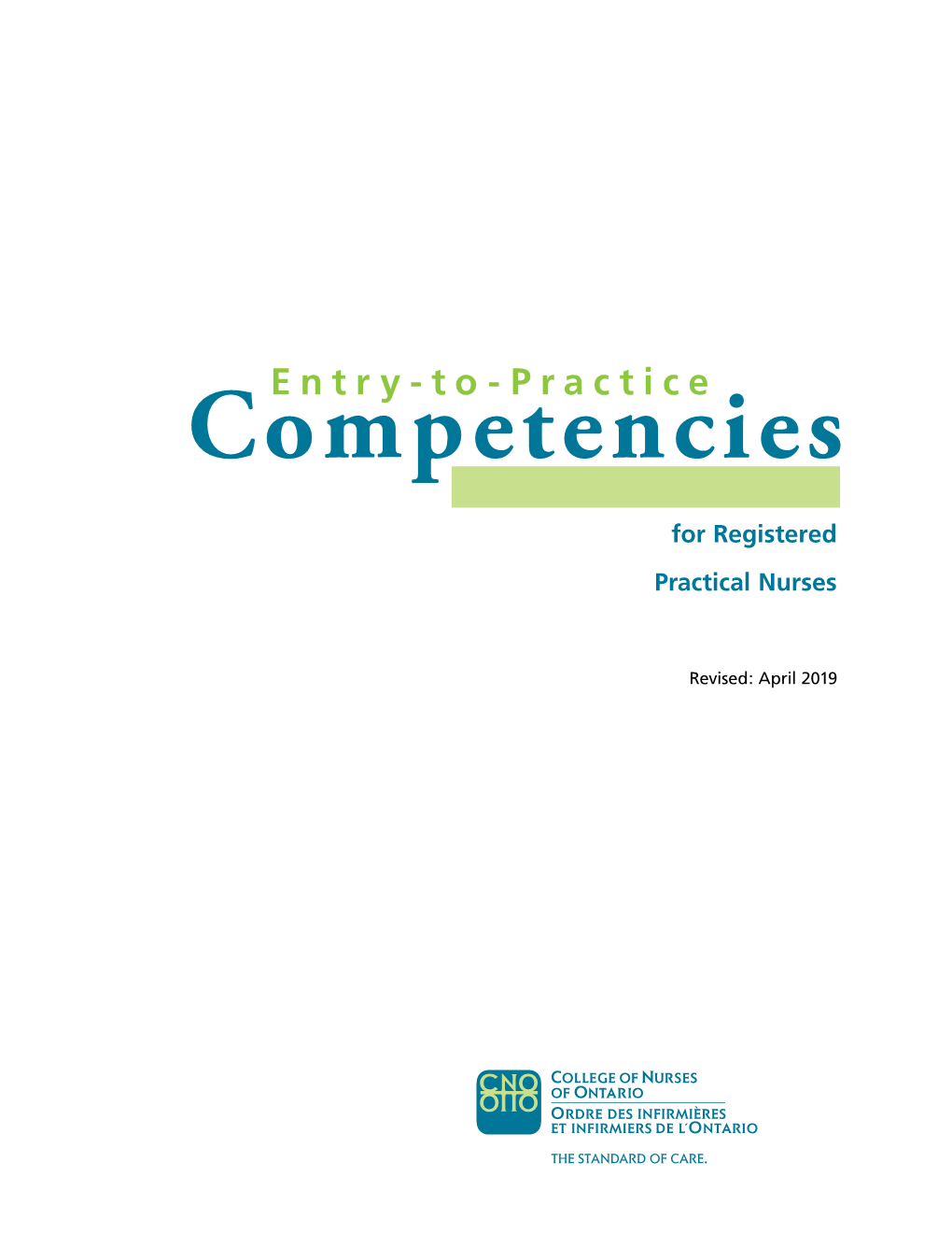 RPN Entry-To-Practice Competencies