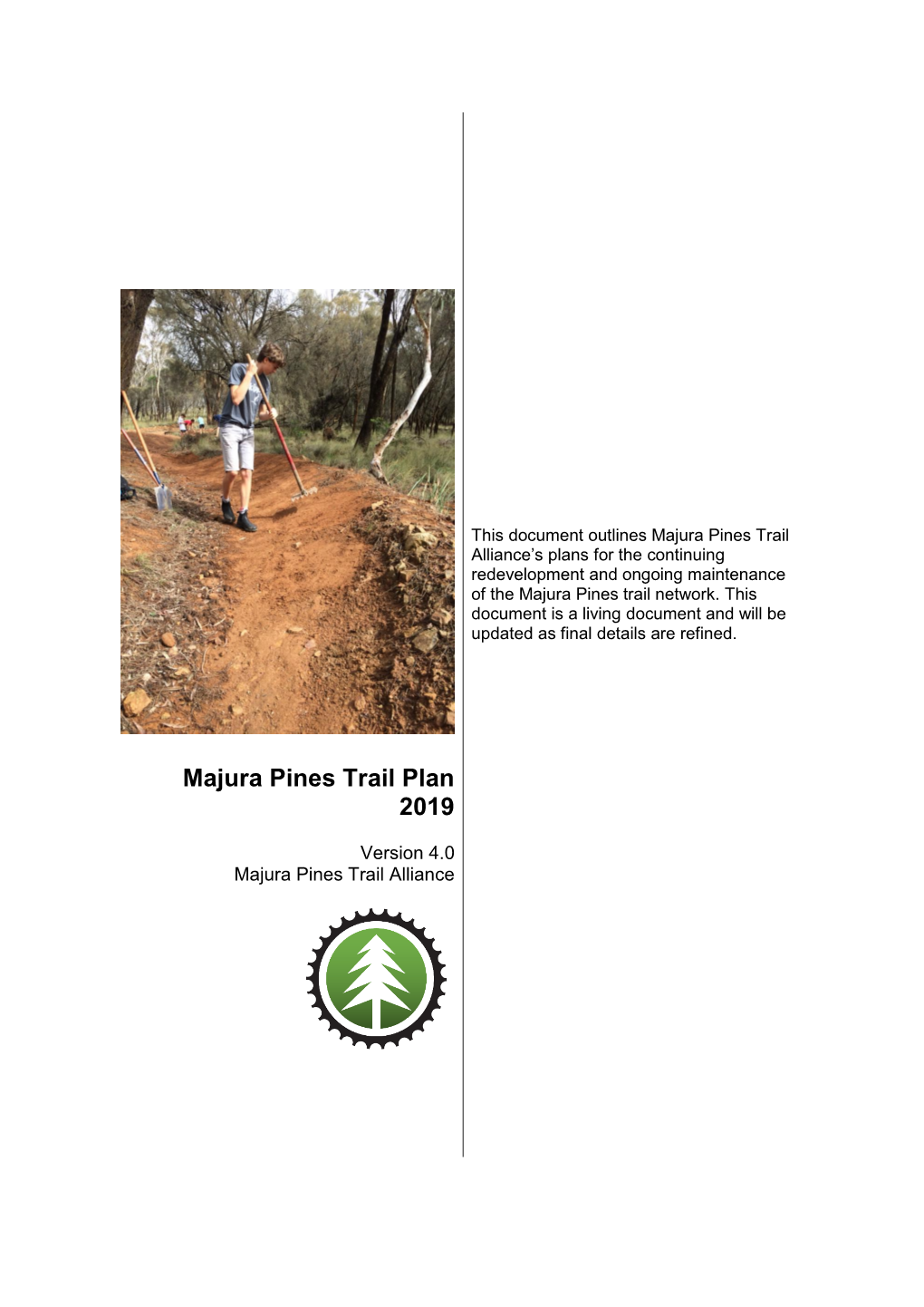 Majura Pines Trail Plan 2019