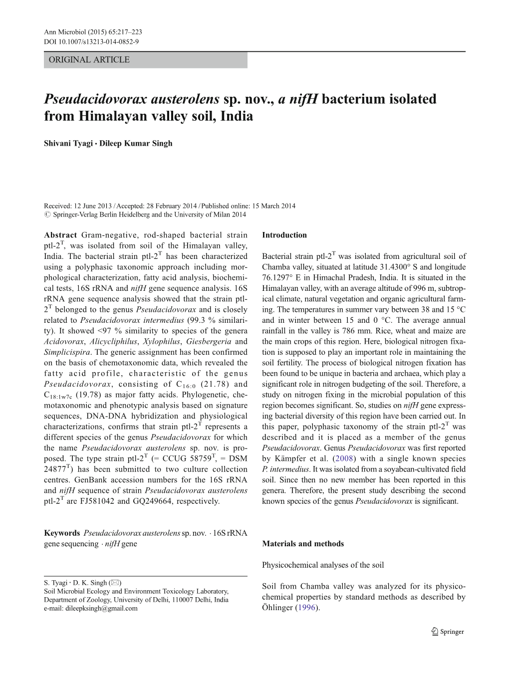 Pseudacidovorax Austerolens Sp. Nov., a Nifh Bacterium Isolated From