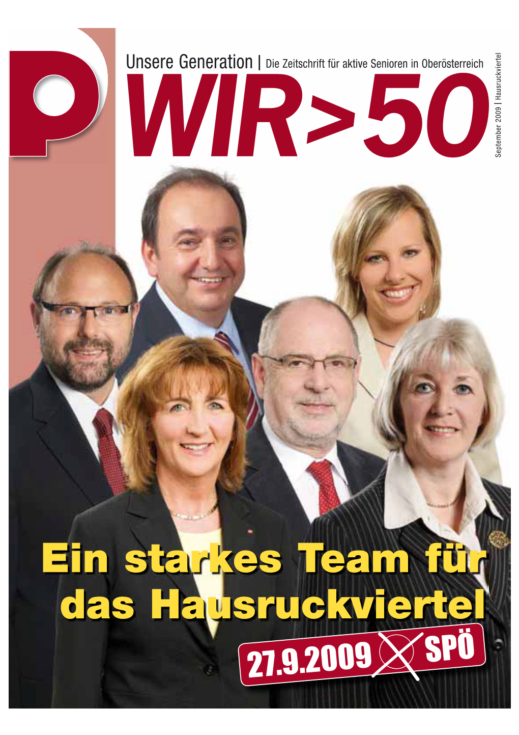 Ein Starkes Team Für Das Hausruckviertel 27.9.2009 SPÖ Oberösterreich Aktuell