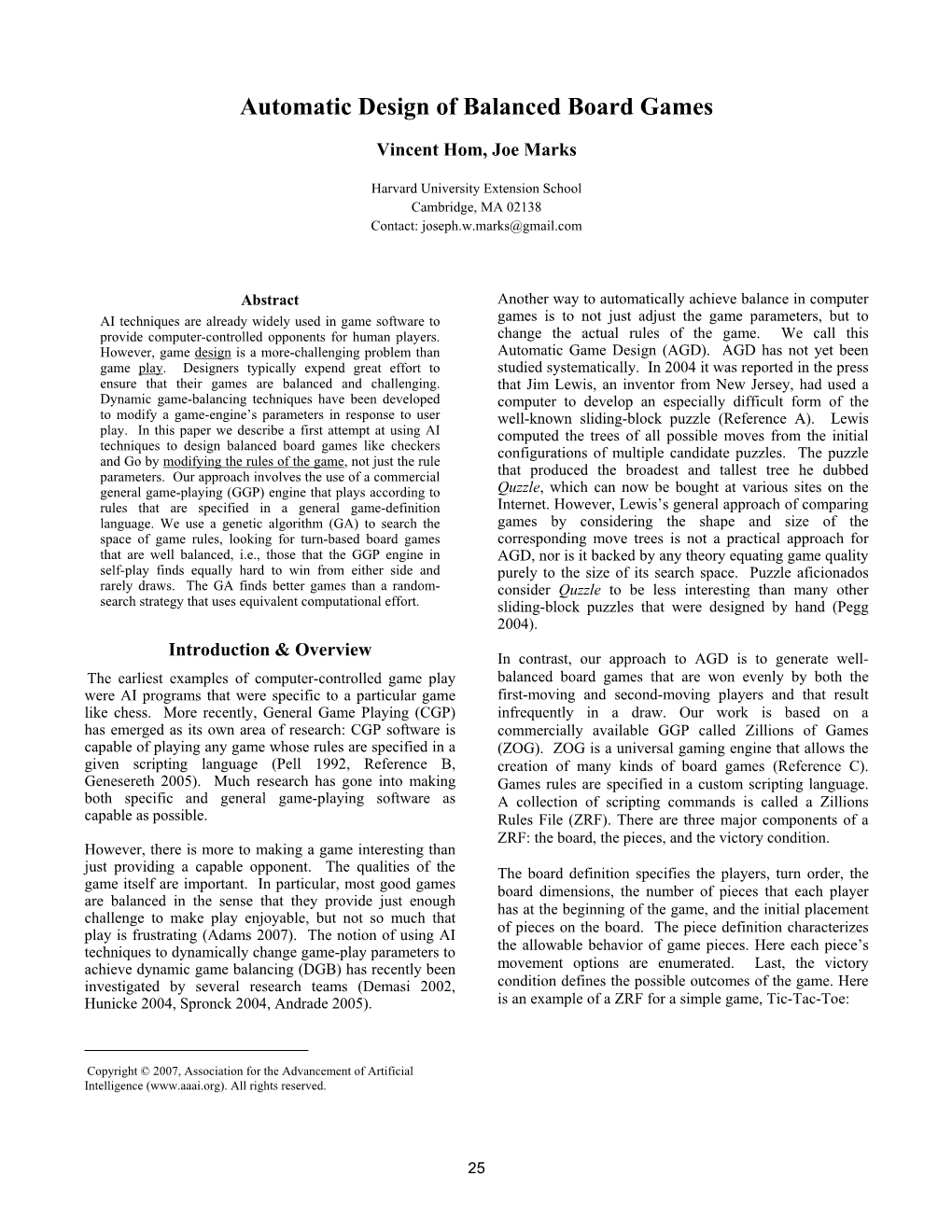 Automatic Design of Balanced Board Games