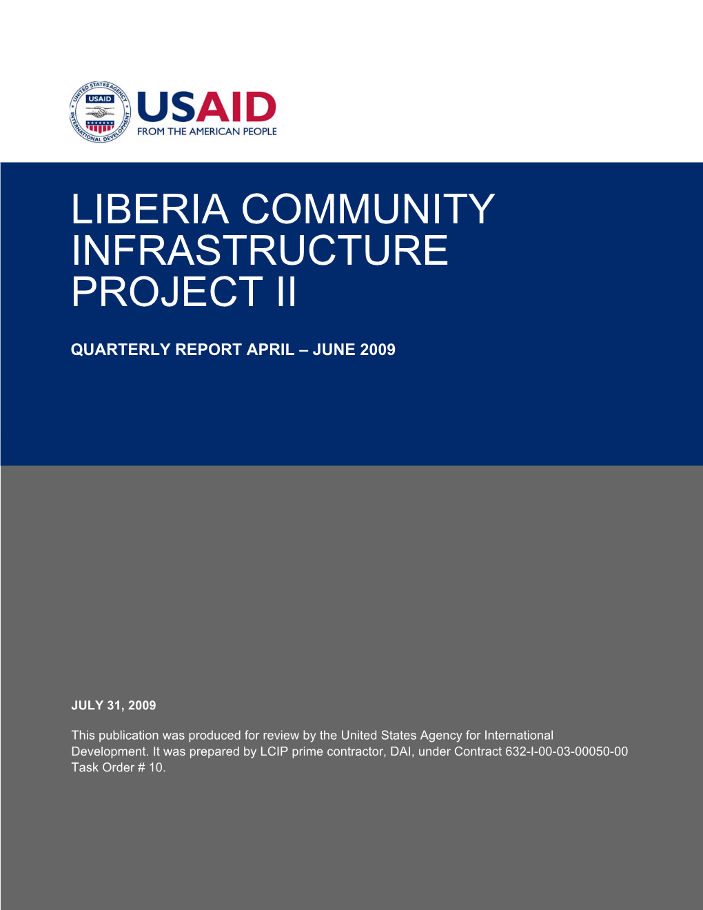 Liberia Community Infrastructure Project Ii