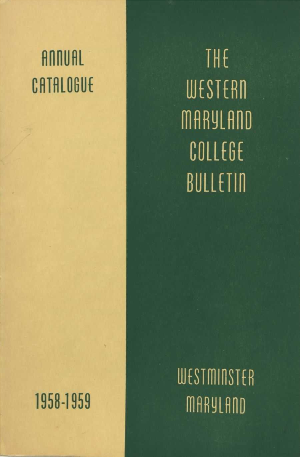 Catalog, 1958-1959