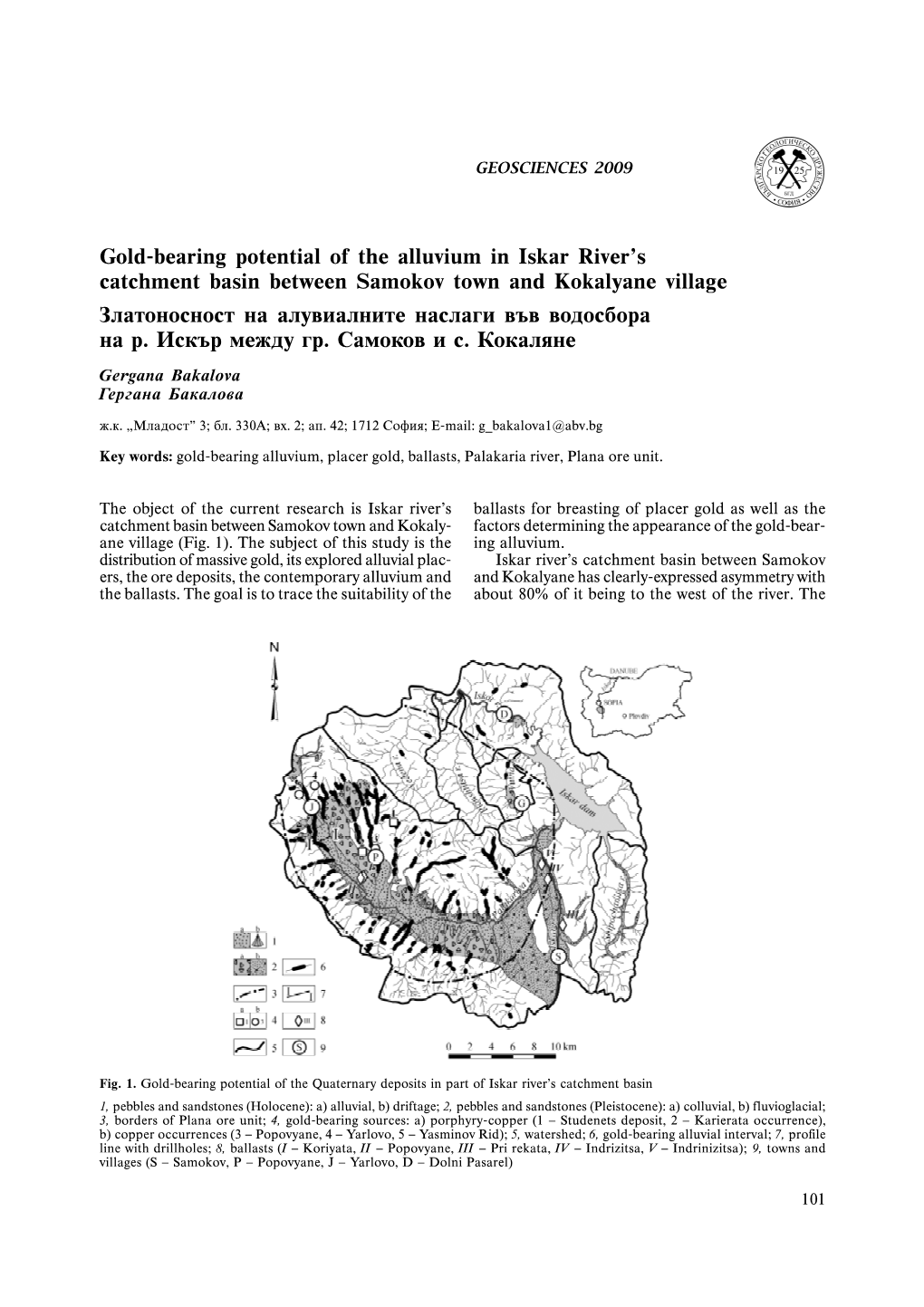 Gold-Bearing Potential of the Alluvium in Iskar River's Catchment Basin