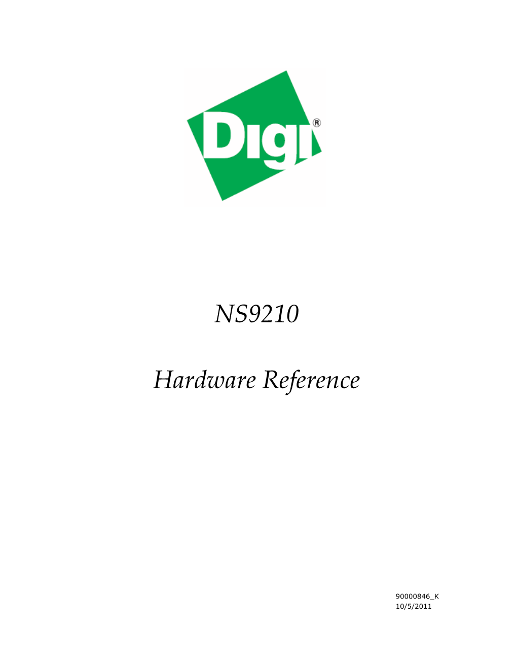 NS9210 Hardware Reference