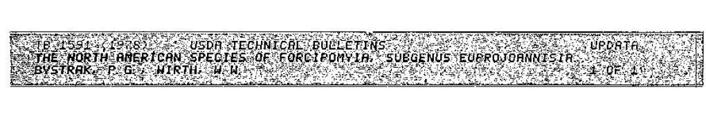 The North American Species of Forcipomyia, Subgenus Euprojoannisia (Diptera: Ceratopogonidae)