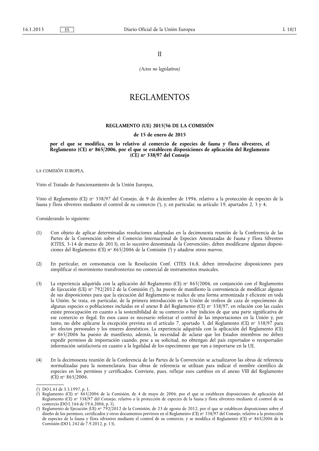Reglamento (Ue) 2015/ 56 De La Comisión