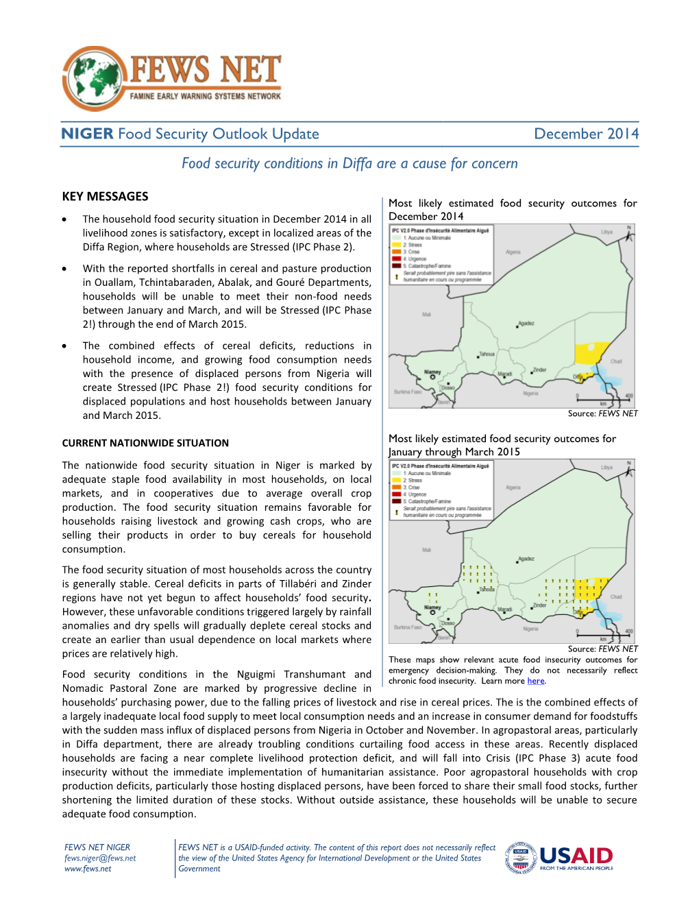 COUNTRY Food Security Update