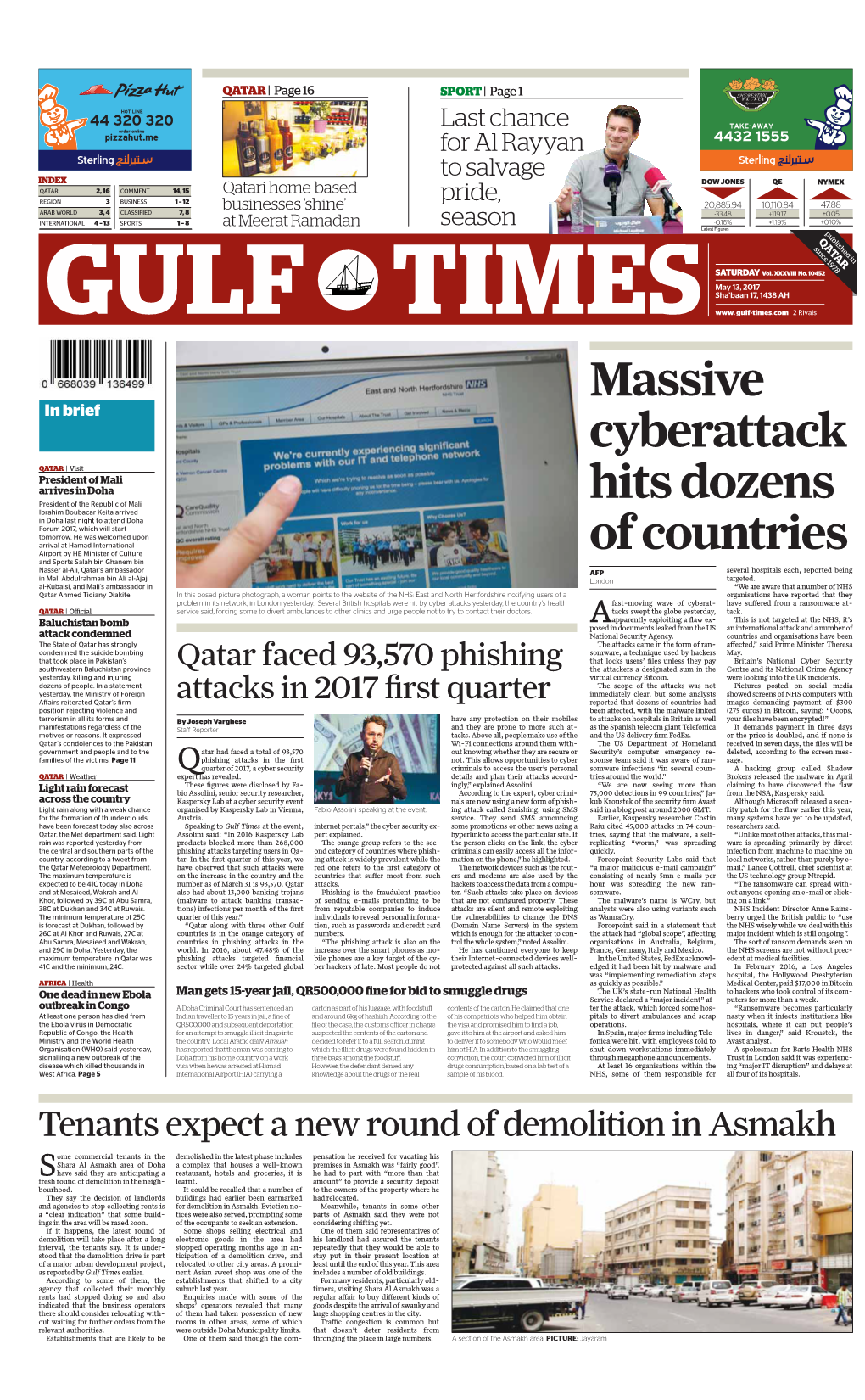 Massive Cyberattack Hits Dozens of Countries