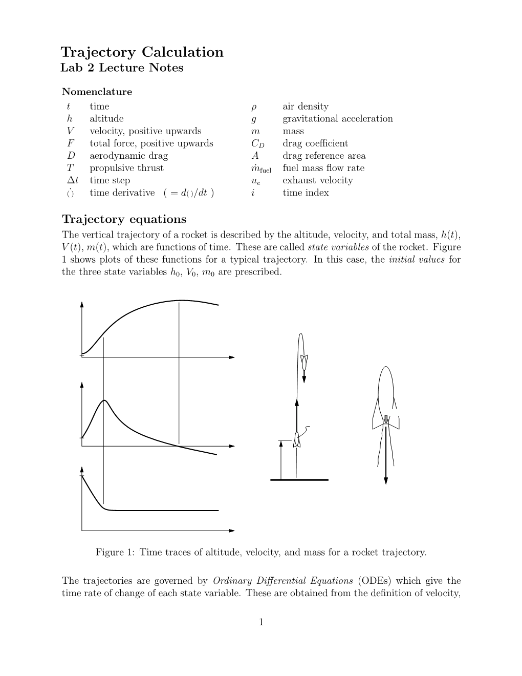 Trajectory Calculation Lab 2 Lecture Notes