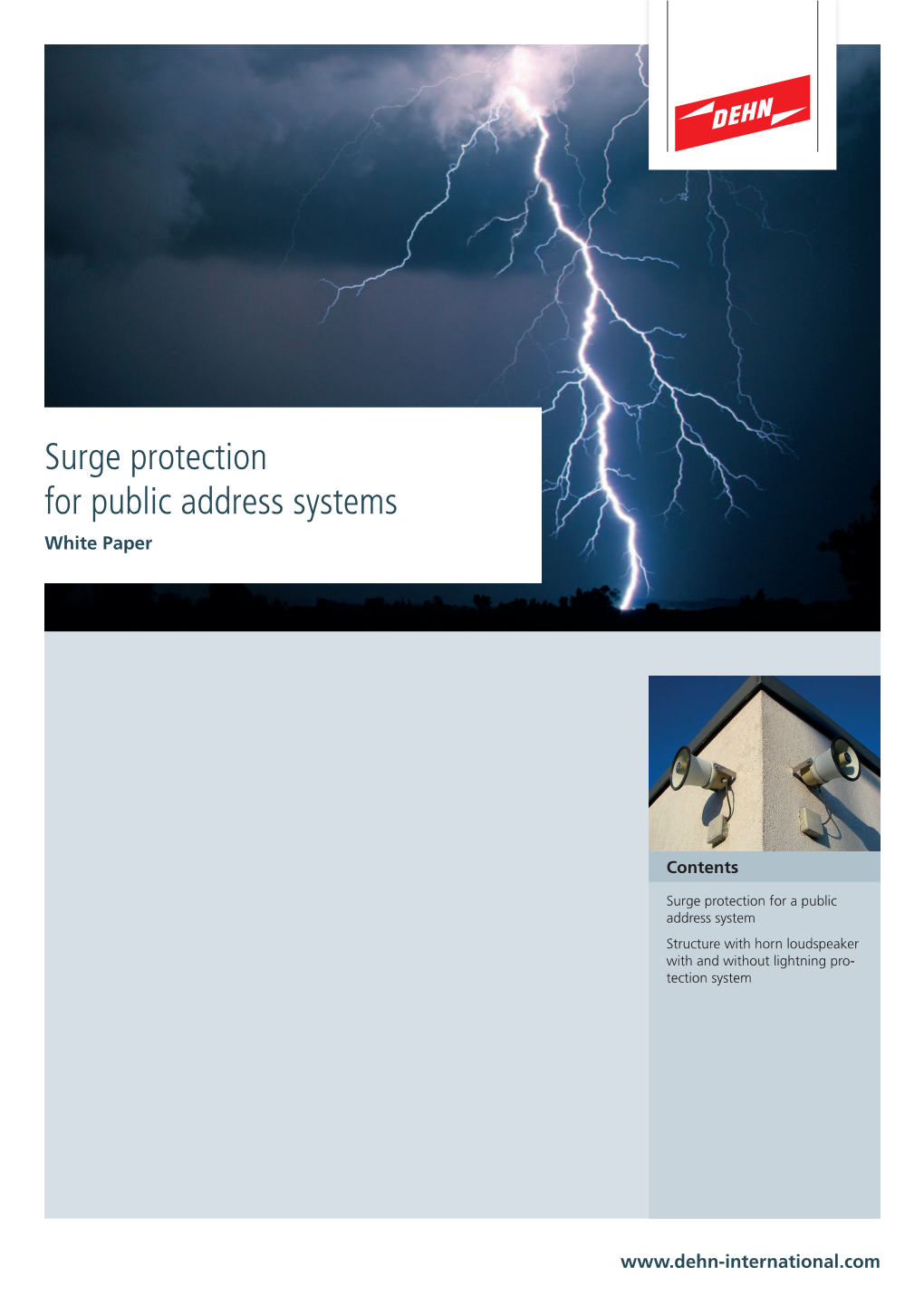 Surge Protection for Public Address Systems White Paper