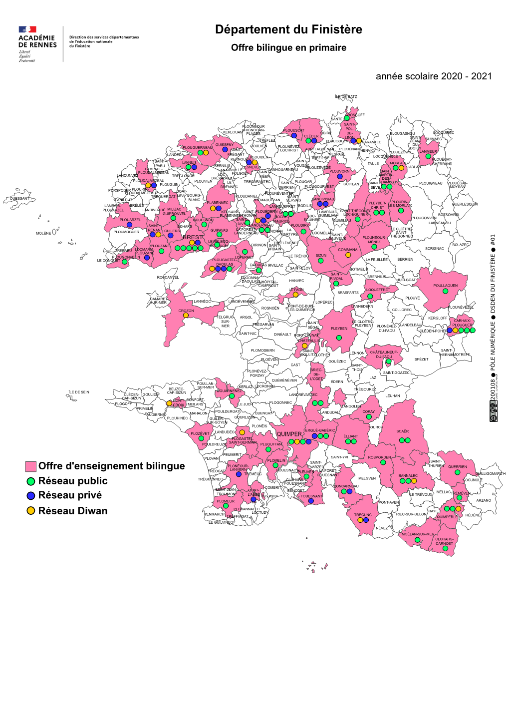Carte Des Communes Avec Enseignement Bilingue
