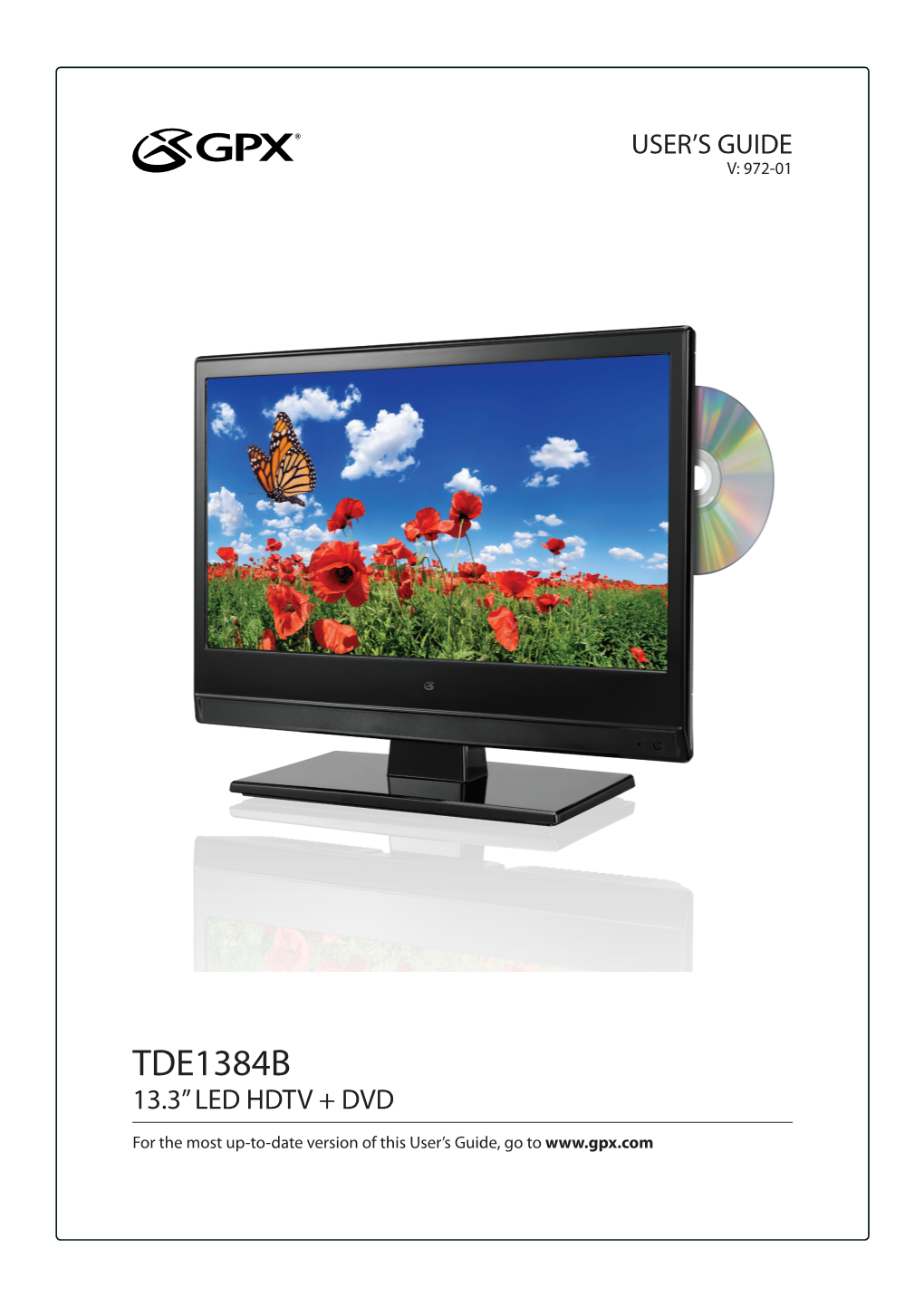 Tde1384b 13.3” Led Hdtv + Dvd