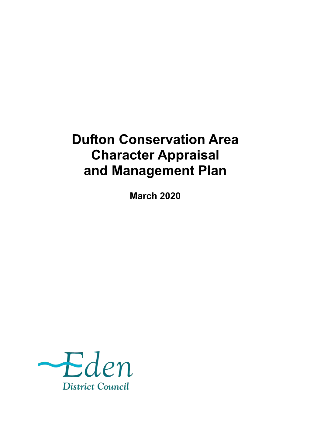 Read the Dufton Conservation Area Character Appraisal