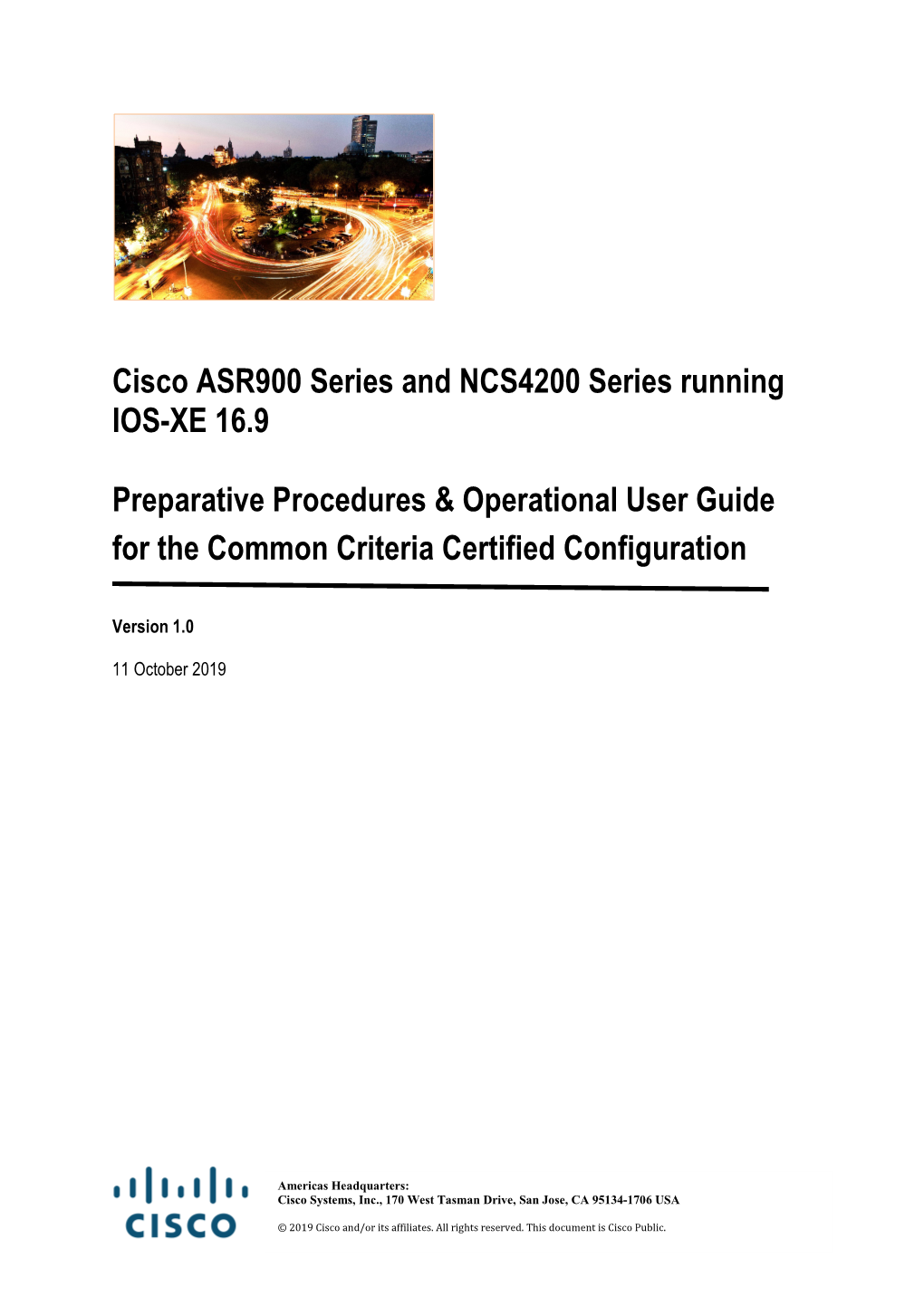 Cisco ASR900 Series and NCS4200 Series Running IOS-XE 16.9