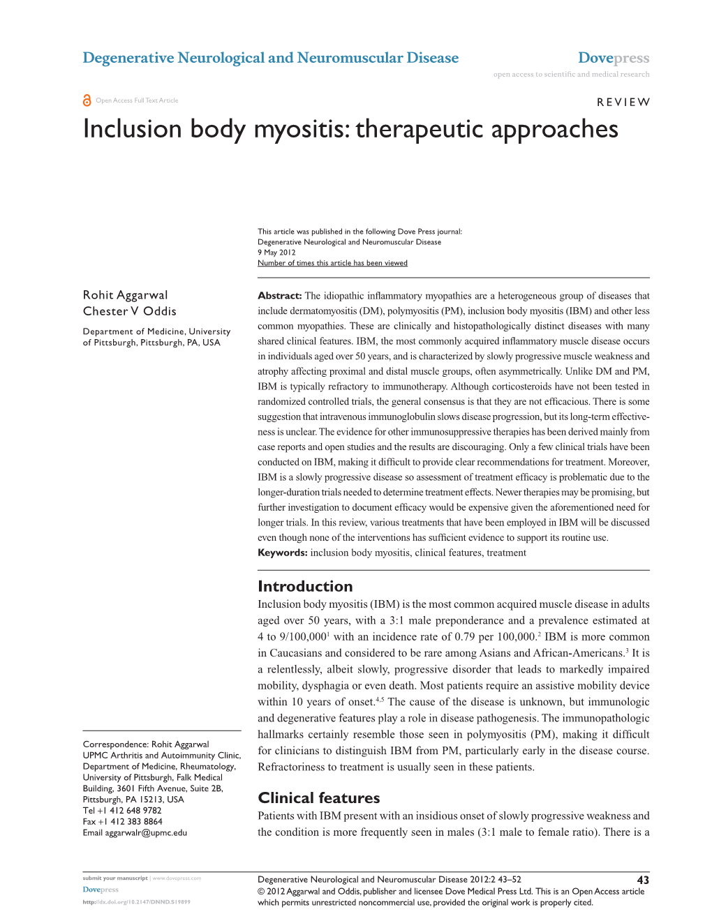 Inclusion Body Myositis: Therapeutic Approaches