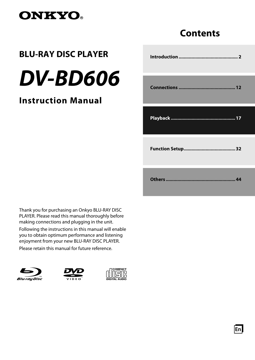 DV-BD606 Connections