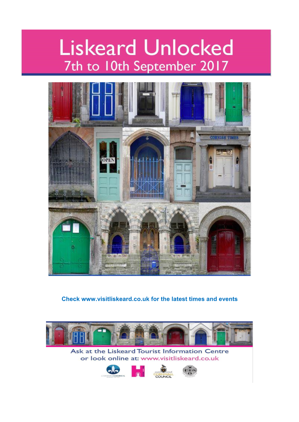 Liskeard Unlocked Full Brochure 7-10 September 2017