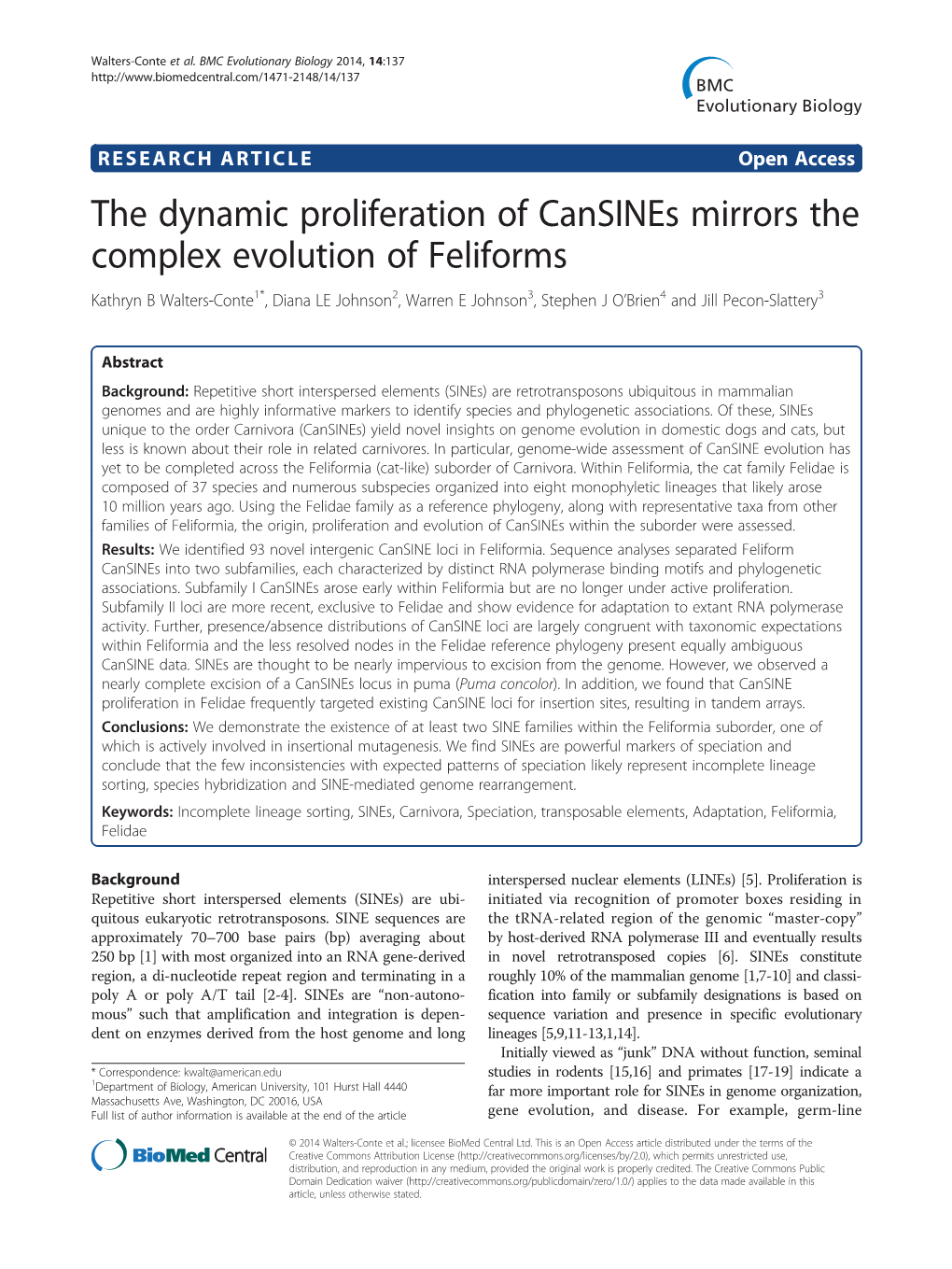 The Dynamic Proliferation of Cansines Mirrors the Complex