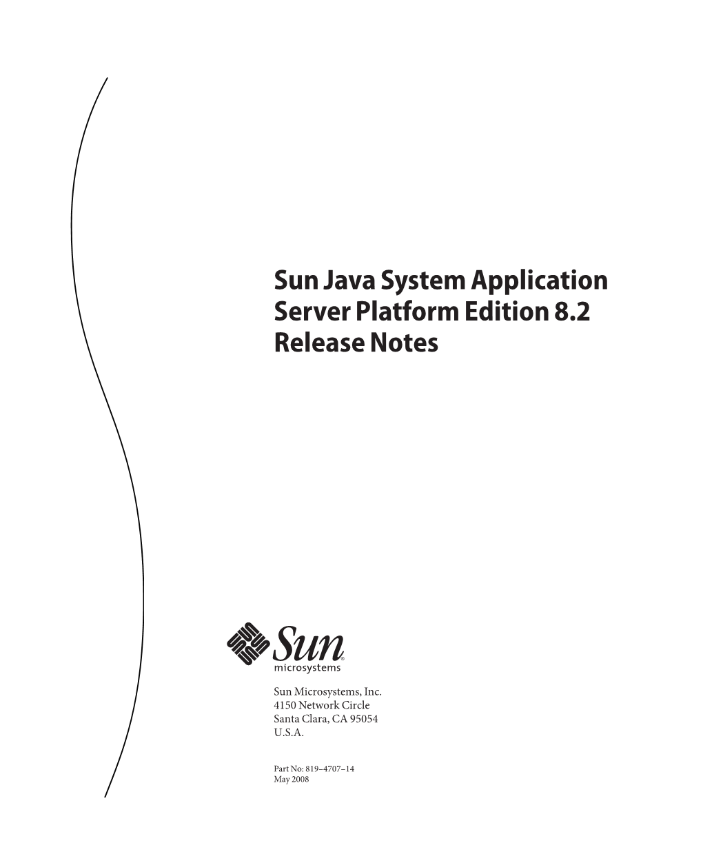 Sun Java System Application Server Platform Edition 82 Release Notes