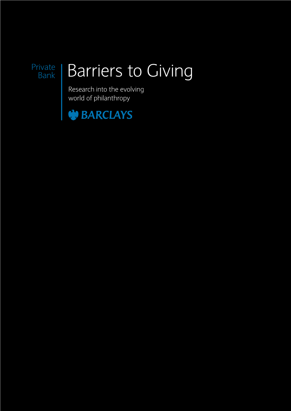 Barriers to Giving