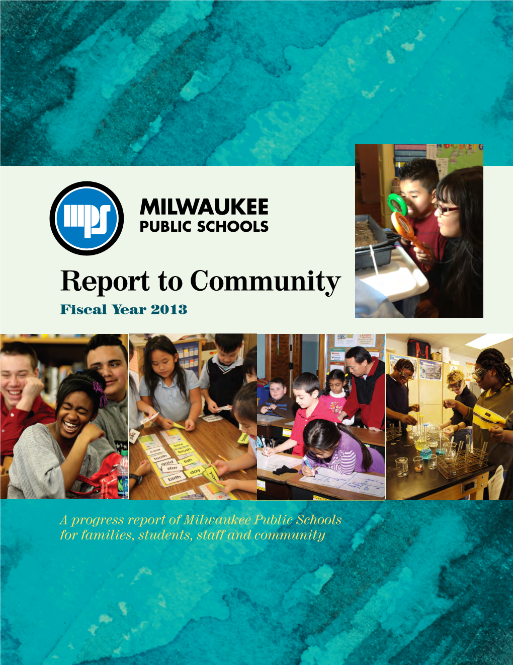 Report to Community Fiscal Year 2013