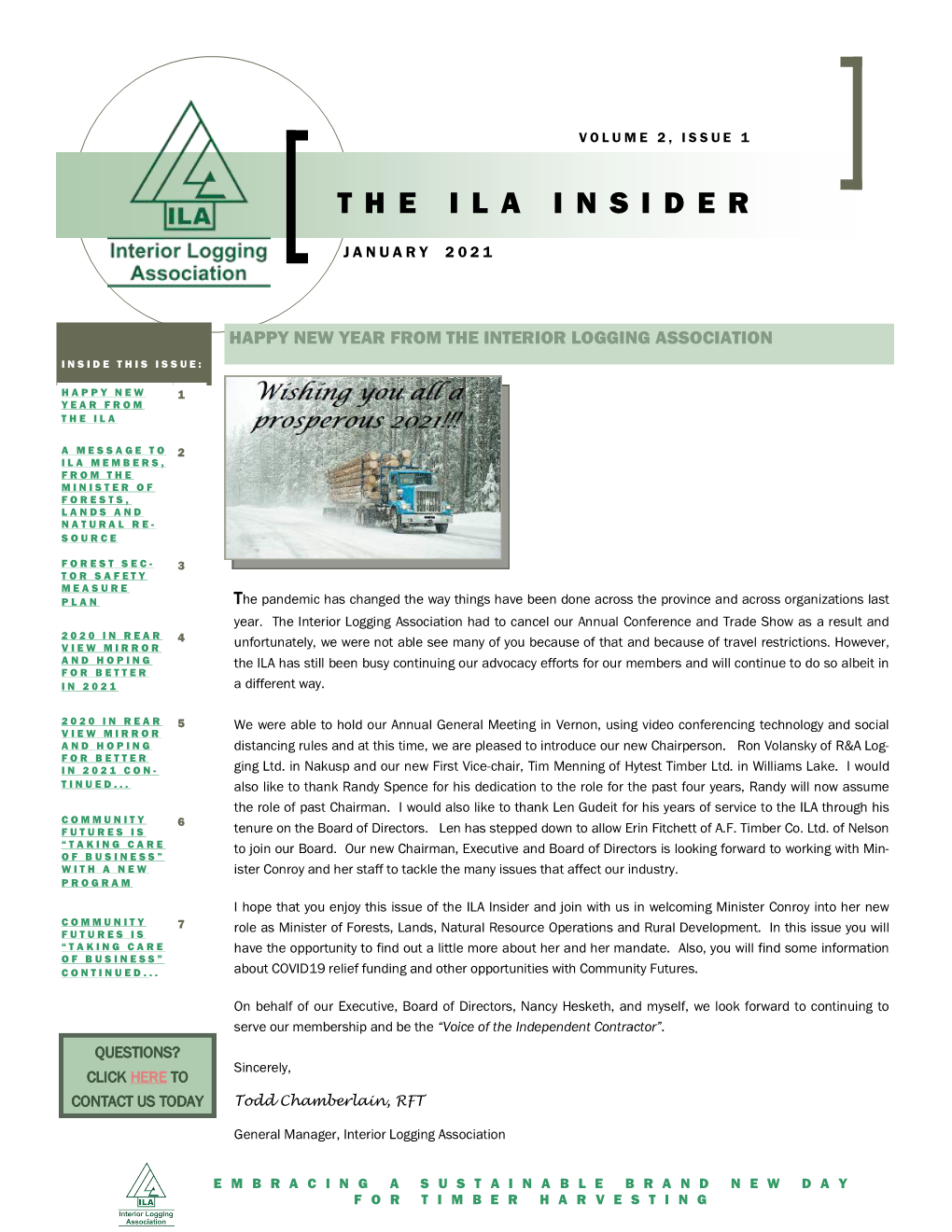 ILA Newsletter Volume 2 Issue 1 January 2021