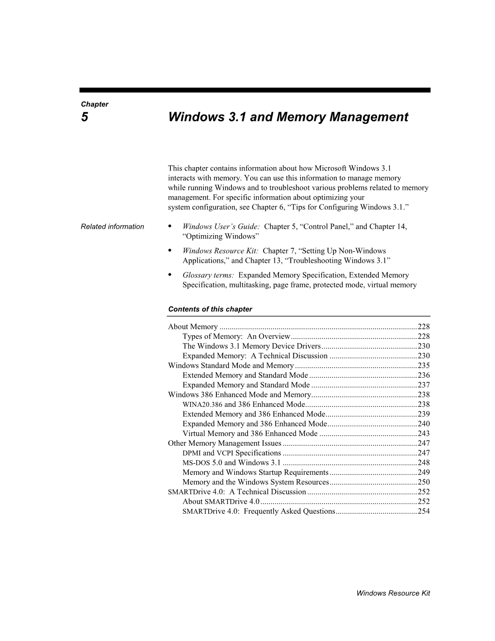 Chapter 5 Windows 3.1 and Memory Management