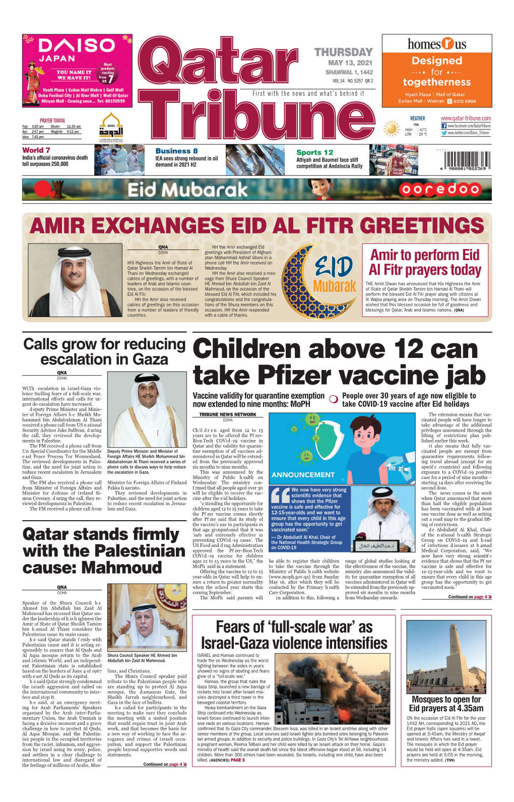 Children Above 12 Can Take Pfizer Vaccine