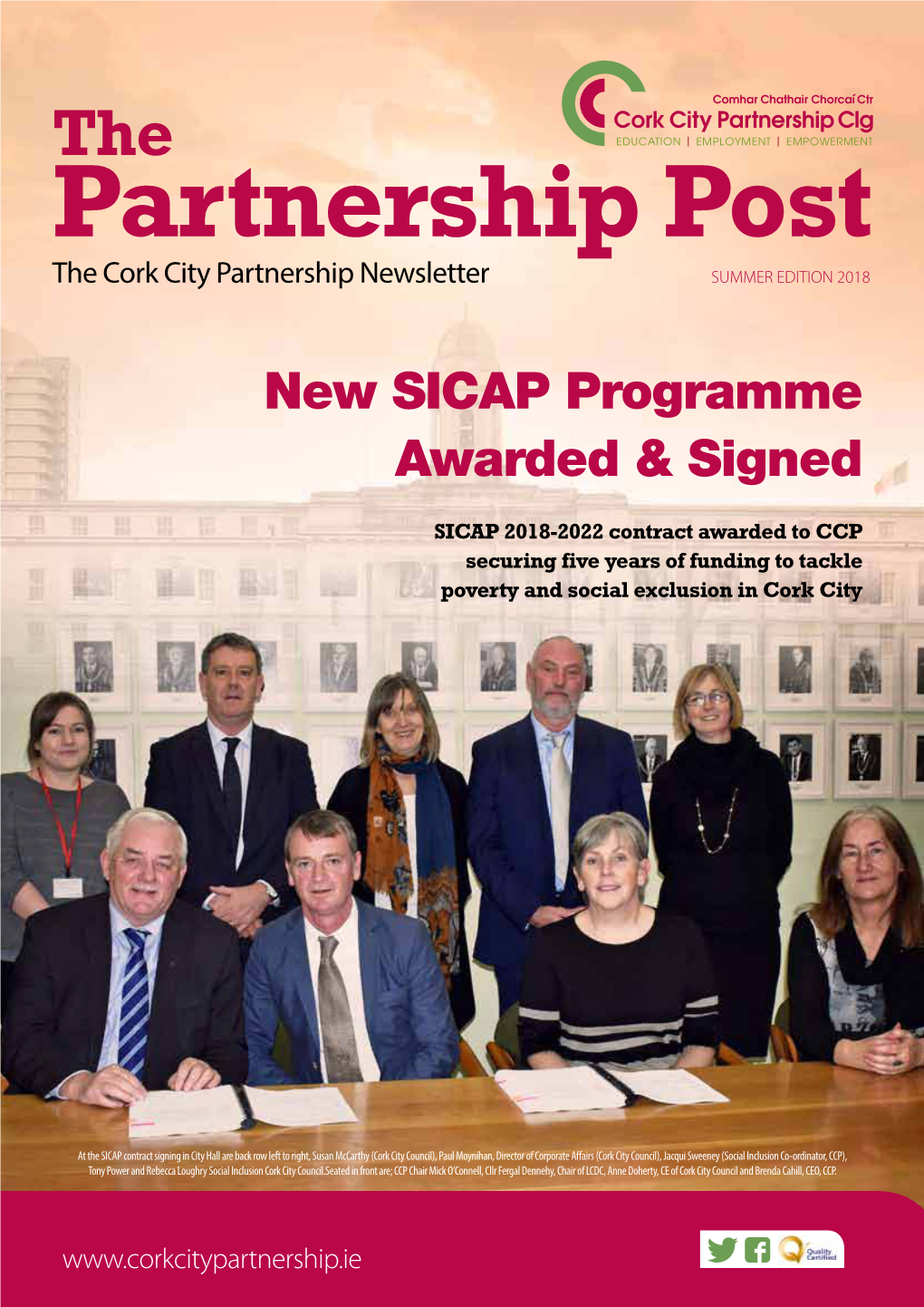 Partnership Post the Cork City Partnership Newsletter SUMMER EDITION 2018